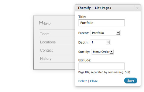 list pages
