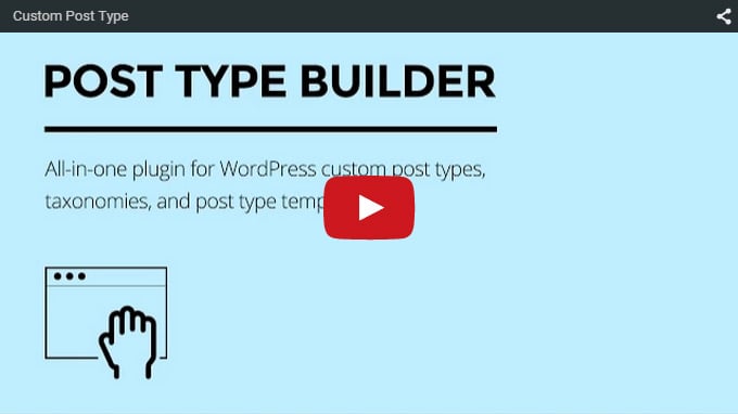 Post Type Builder