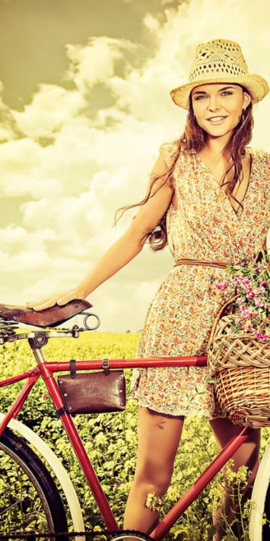 Girl with a bike