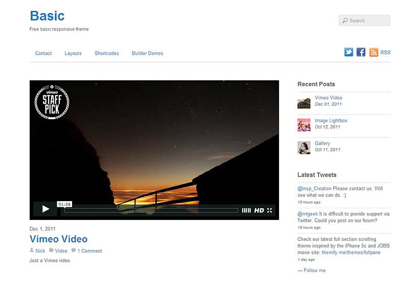 Basic - Free WordPress Theme Basic - Free WordPress Theme