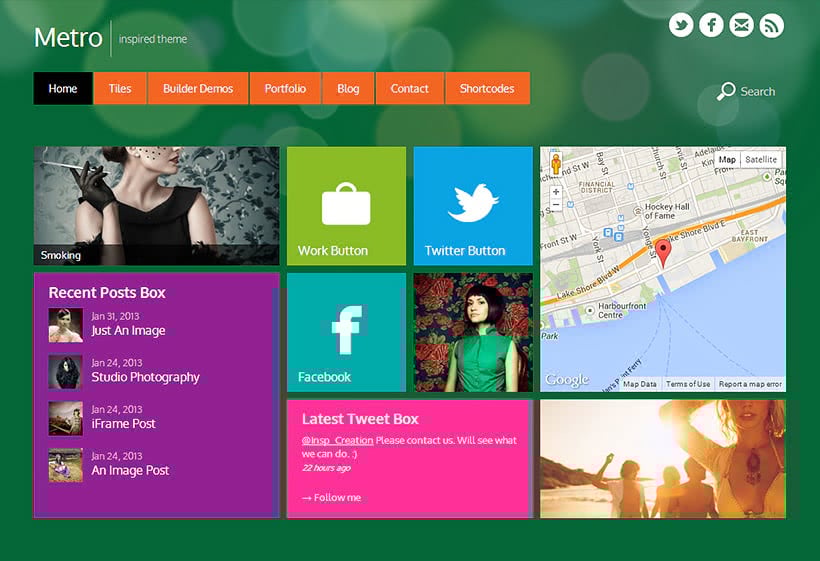 Metro - colorful WordPress theme Metro - colorful WordPress theme