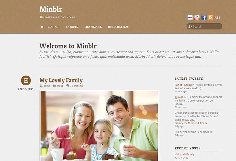 Minblr - WordPress Theme Minblr - WordPress Theme