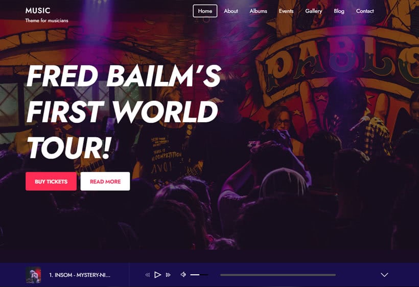 Best Podcast WordPress Theme: Music