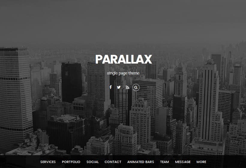 Parallax WordPress Theme Parallax WordPress Theme