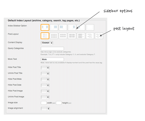 layout options