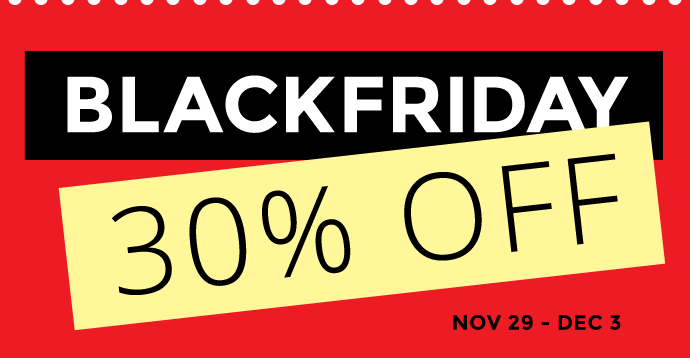 Black Friday Sale – 30% OFF