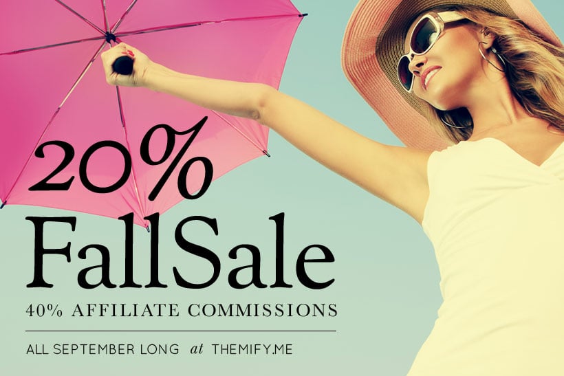 Fall Sale & Affiliate Commission Boost – All September Long!