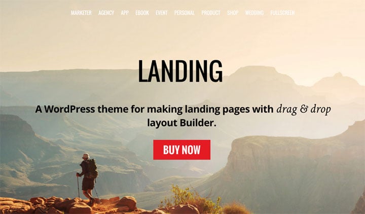 New Theme For Building Landing Pages