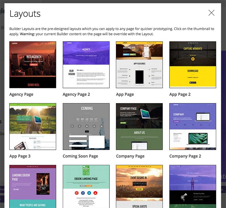 Ultra & Landing Page Layouts Now Added in the Builder! • Themify