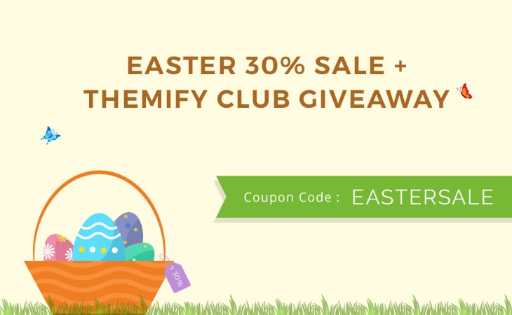 Happy Easter Sale 2021 • Themify