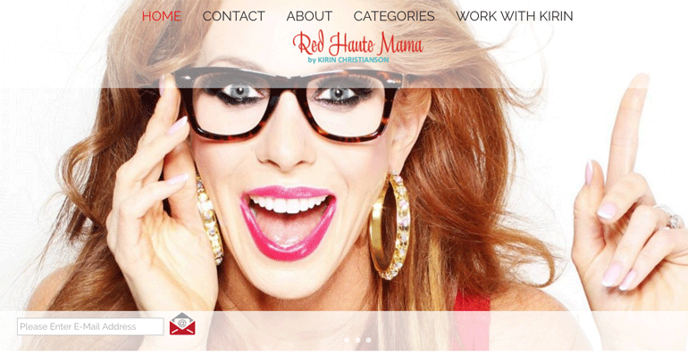 Red Haute Mama homepage image