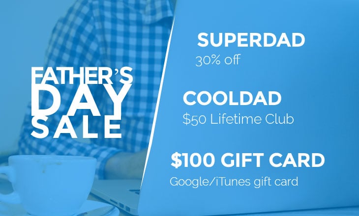 Father’s Day Sale/Giveaway Win a 100 Gift Card + Master