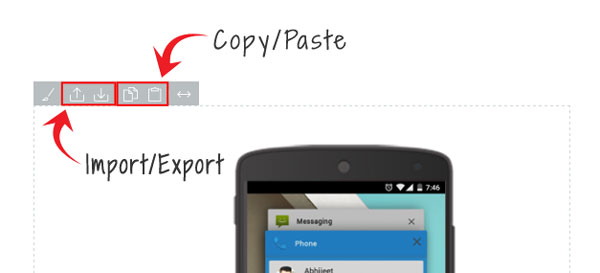 Import/export & Copy/paste builder feature update