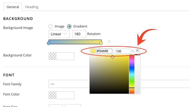 Custom Gradient Color Input and Position