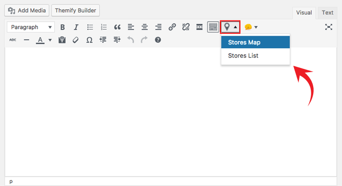 Text editor location icon