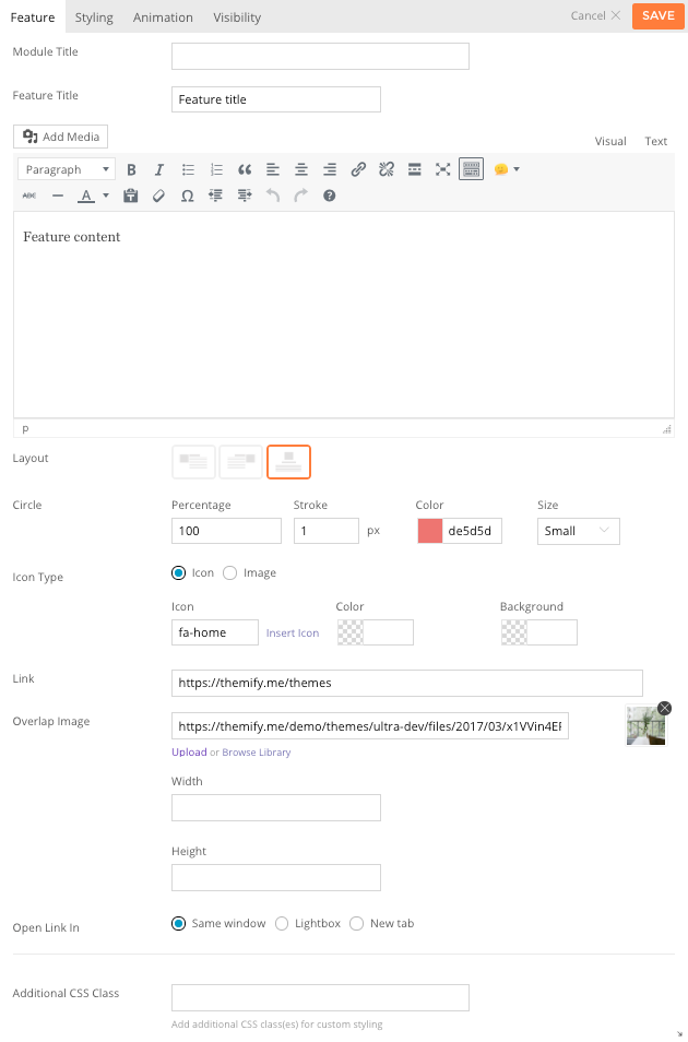 Feature module image