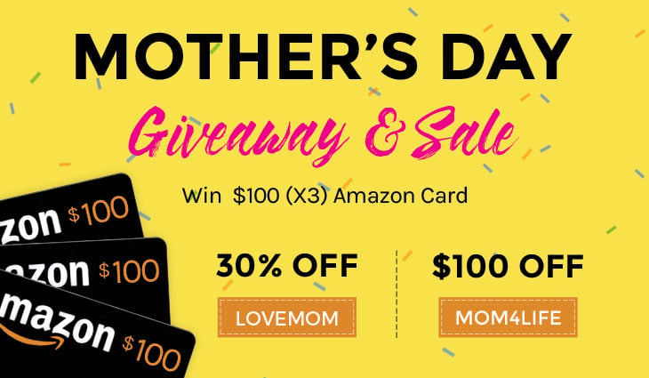 Mother’s Day $100 Gift Card Giveaway + Sale!