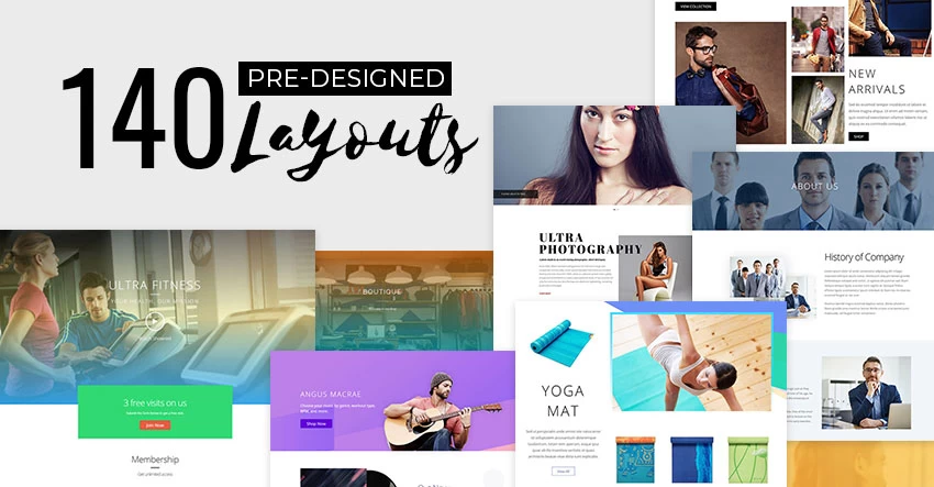 Create a Website Faster Than Ever with Predesigned Layouts – Plus 68 New Predesigned Layouts!