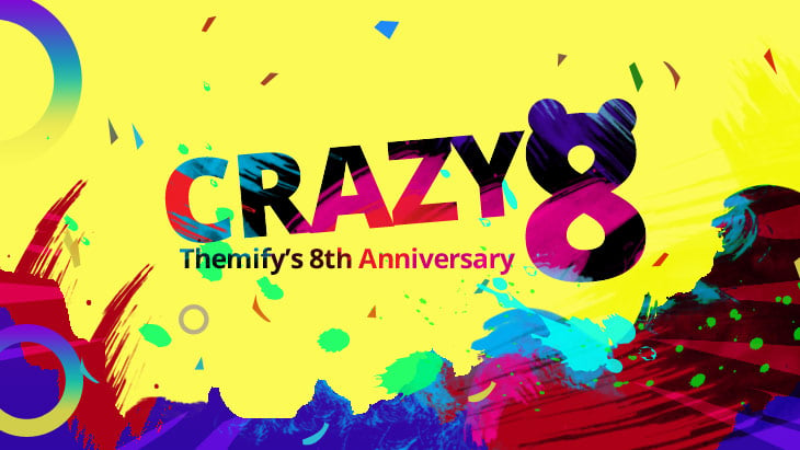 Themify’s Crazy 8th Anniversary Sale + Free Giveaway!