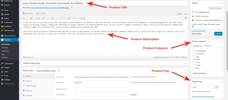 Edit Product Information