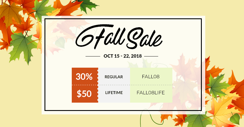 Fall Sale 2018