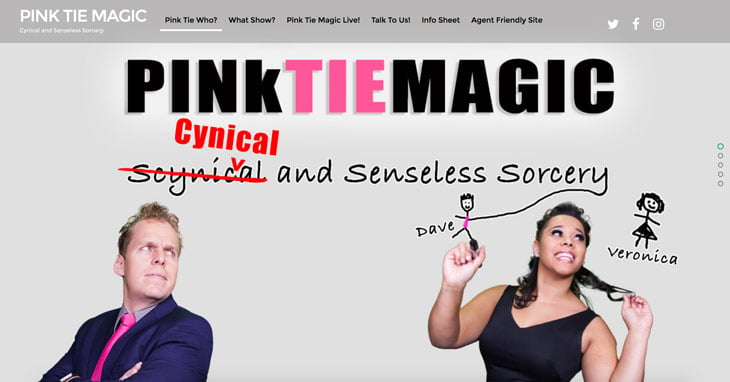 Pink Tie Magic Site