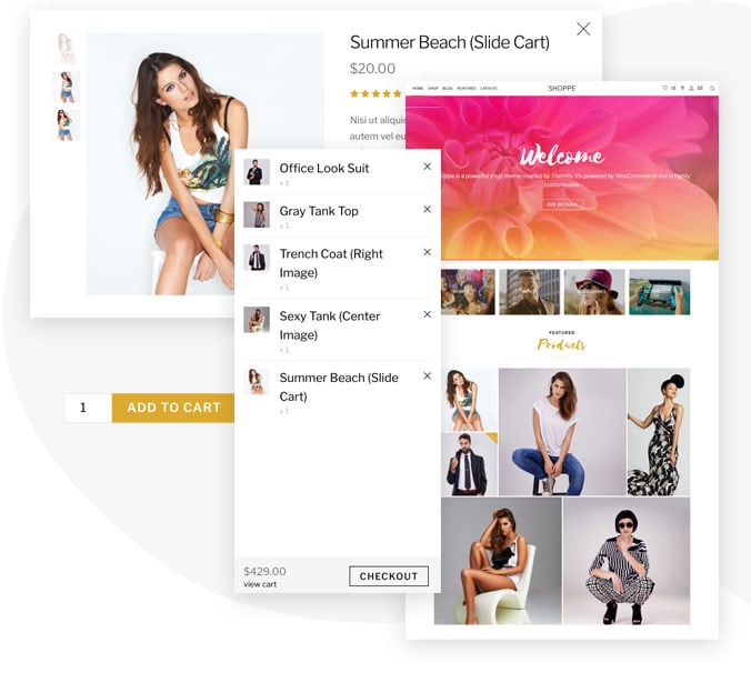 Top view of summer sale banner template decoration with objects on