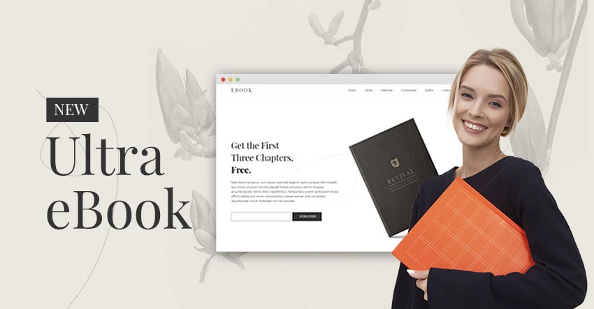 Themify Ultra eBook Skin Homepage