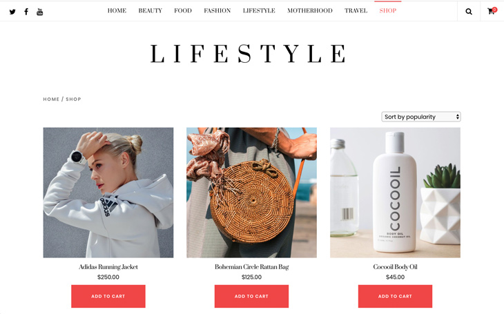 Themify Ultra Lifestyle Skin Online Shop