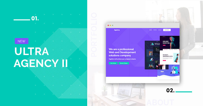 New! Ultra Agency 2 Skin for Agencies, Tech Startups, and Design Studios