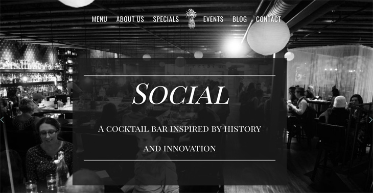 Social Cocktail Bar Themify Ultra Theme