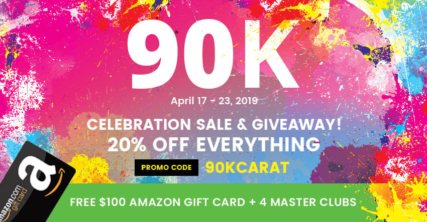 90K Celebration Sale + Giveaway!