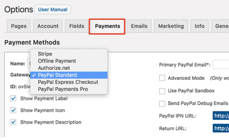 Account field. MEMBERPRESS вордпресс плагин. User_Label_Primary что это. Payments fields. Payee name это.