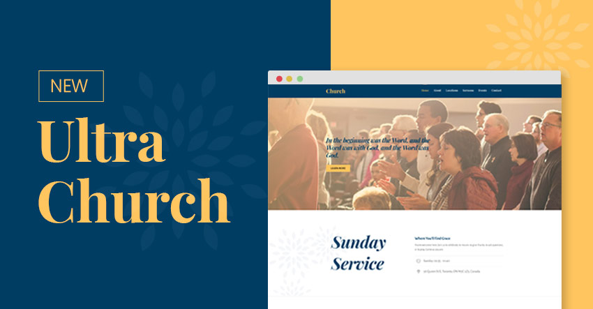 New! Ultra Church Skin for Churches, Faith Organizations, and Charities