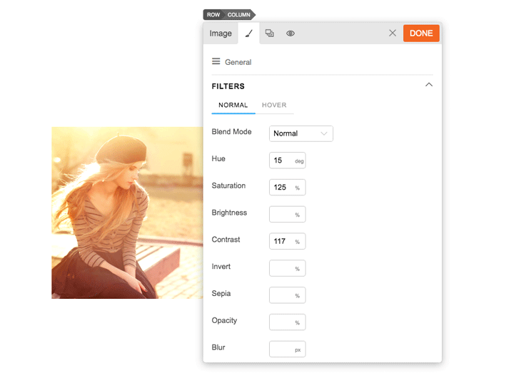 Themify WordPress New Features CSS Filters