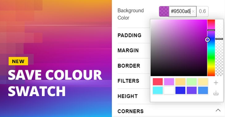 Themify New Feature Save Colour Swatch Tool WordPress Themes