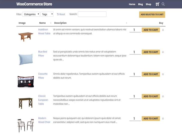 WordPress Tutorial How to Use a WooCommerce Product Table to Increase Sales with Themify Ultra 