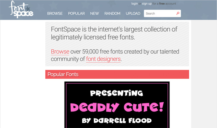 FontSpace Screenshot Themify Custom Fonts