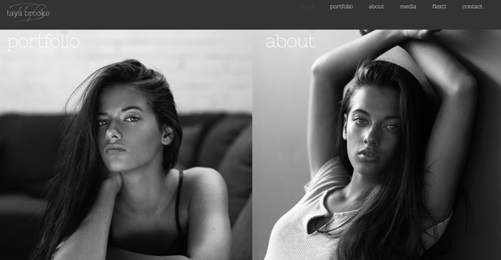 Taya Brooks Model Portfolio Site Themify Ultra Theme