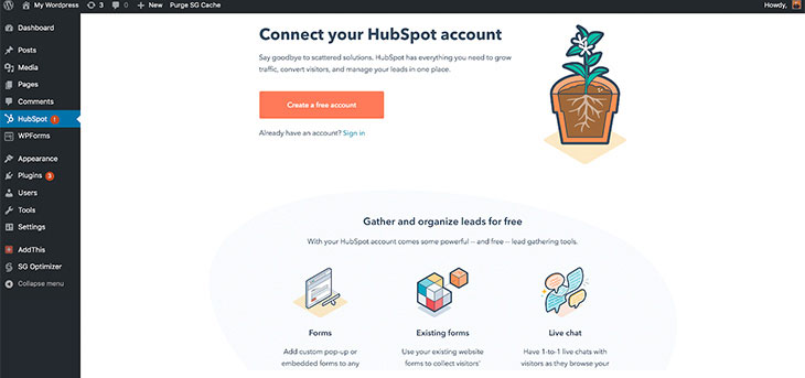 Create HubSpot Account