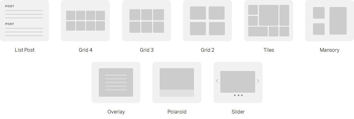 archive layouts