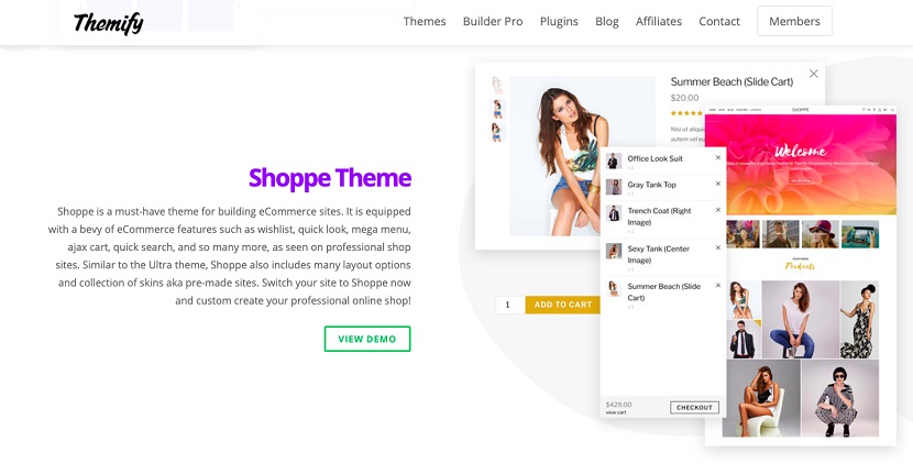 Themify theme examples