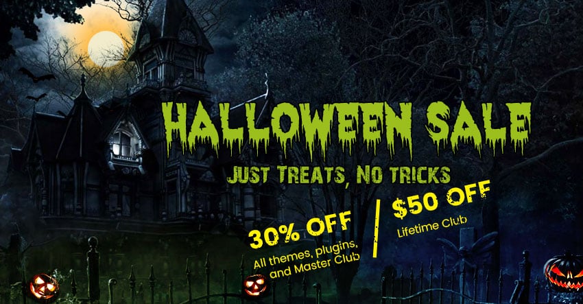 No Tricks, Just Treats Halloween Sale