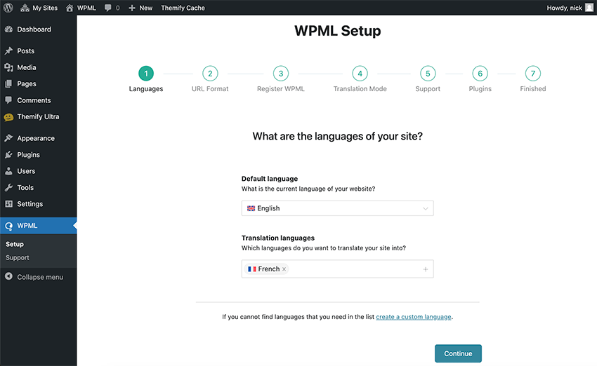 WPML Setup