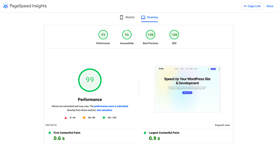 Google PageSpeed Insights