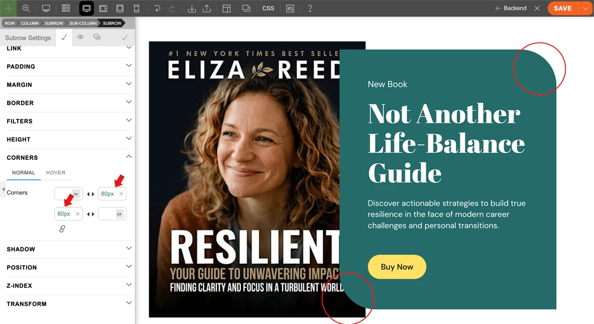 Number styling variable