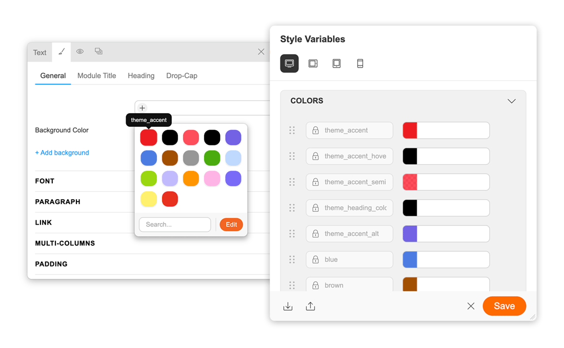 New Style Variable UI